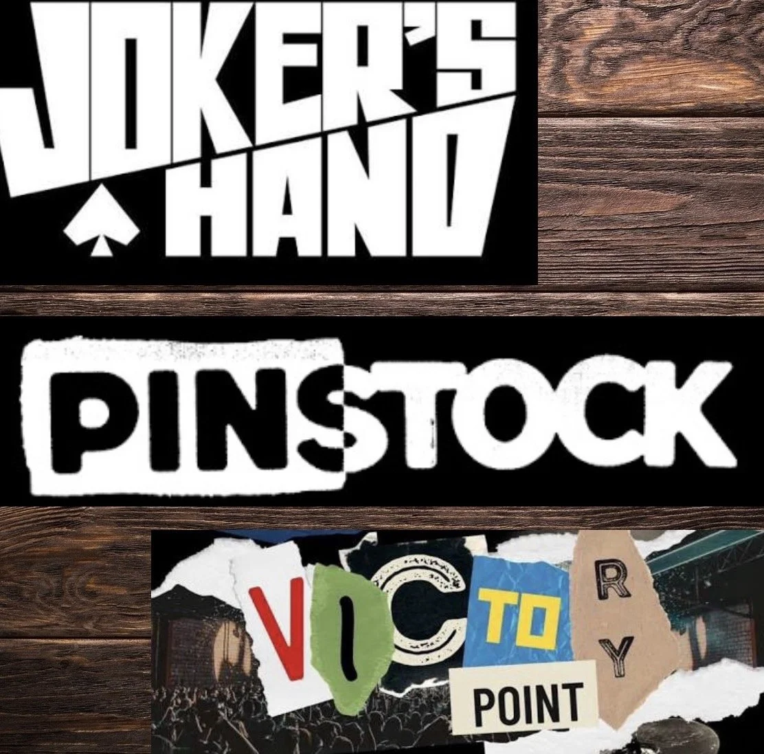 3 STAR PUNK BAR PRESENTS -Jokers Hand -Pinstock - Victory Point -