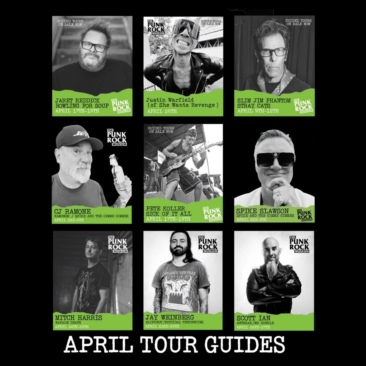 April Tour Guides on sale now
