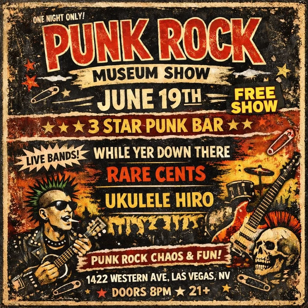 3 Star Bar Presents - While Yer Down There - Rare Cents - Ukelele Hiro