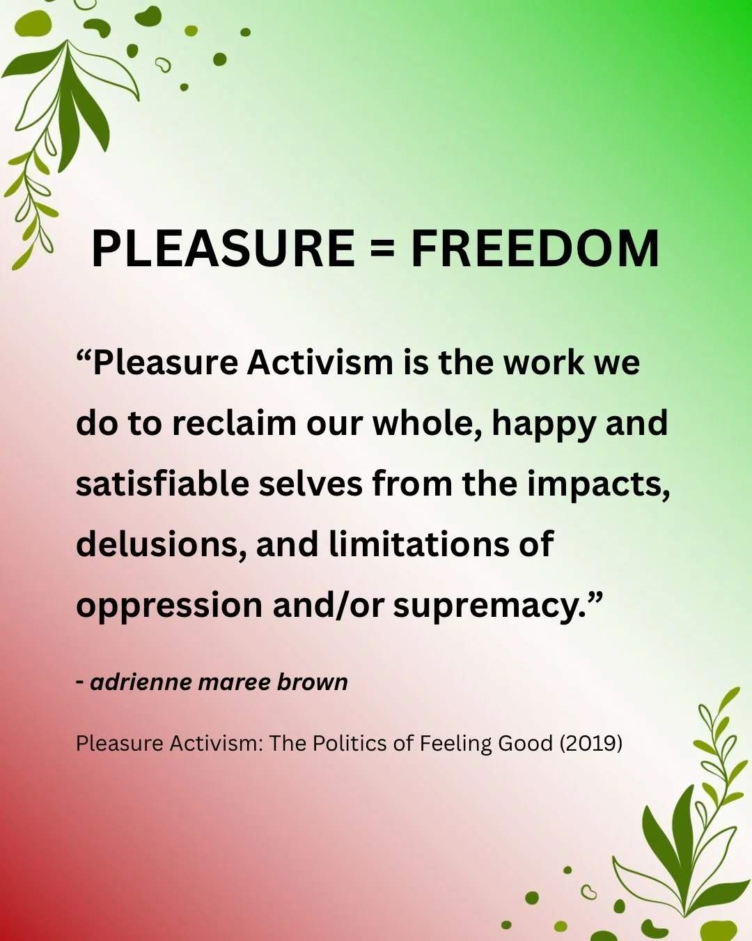 Pleasure = Freedom

To the Iranian diaspora &mdash; and especially to those holding fear for loved ones, shock, rage, grief, heartbreak, numbness or deep uncertainty right now &mdash; I want to acknowledge how heavy this moment is &hearts;️
Watching 
