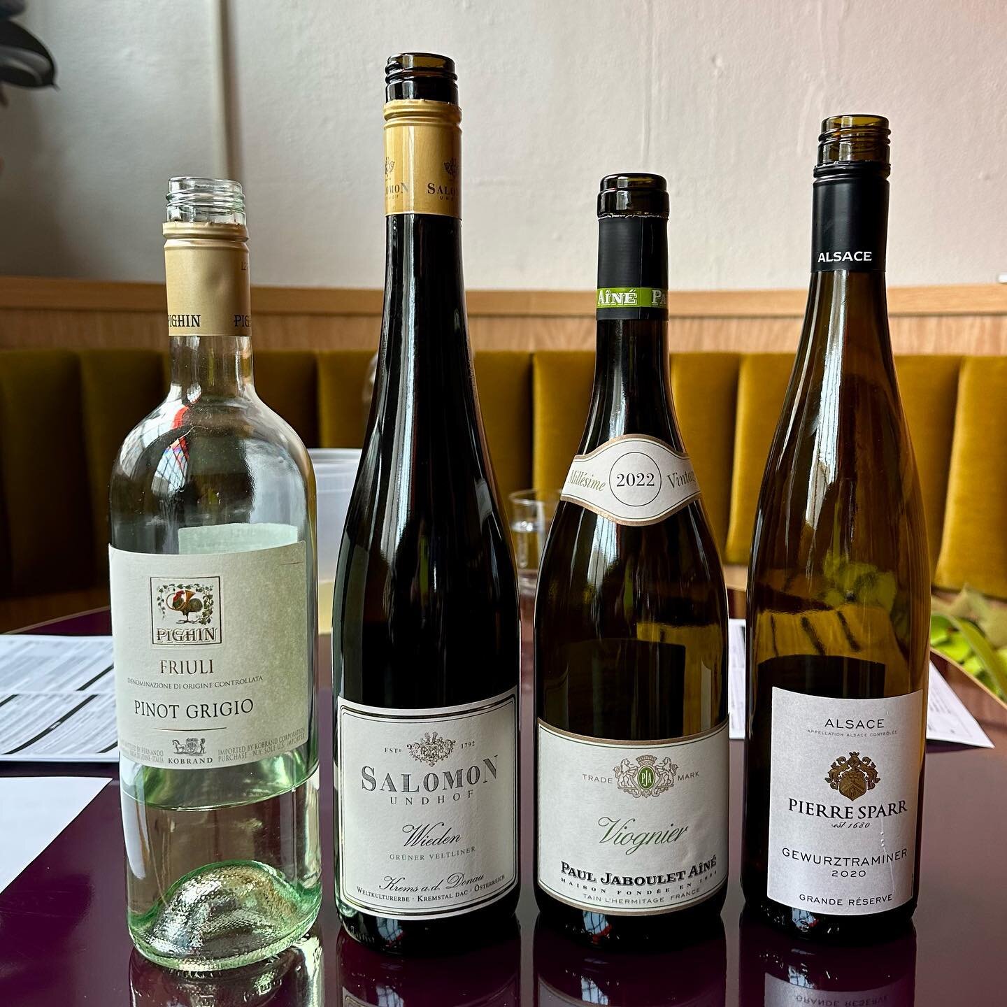 Phenolic whites for today&rsquo;s deductive tasting. See ya at the next one!