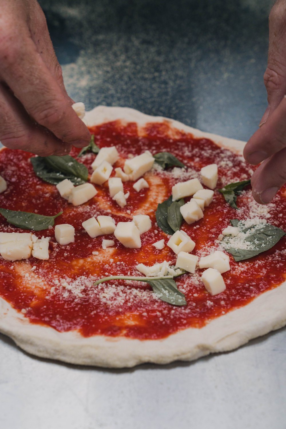 A margherita pizza from Panhandle Pizza Kitchen