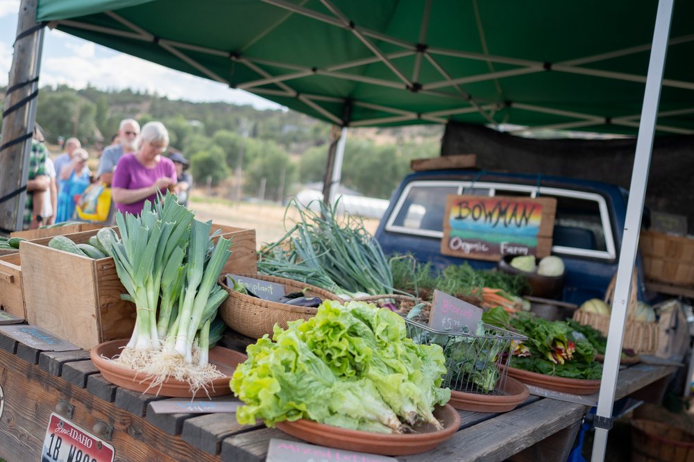 Bowman Farm's stand at the Tuesday market