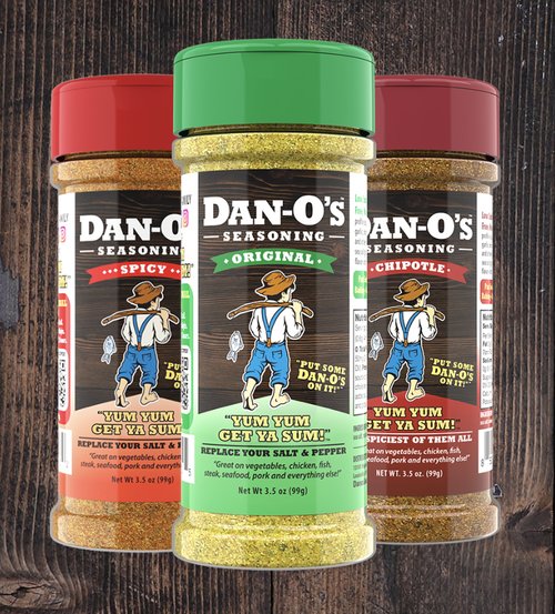 Dan-O's Seasoning Large 2 Bottle Combo | Spicy & Chipotle | 2 Pack (20 oz)