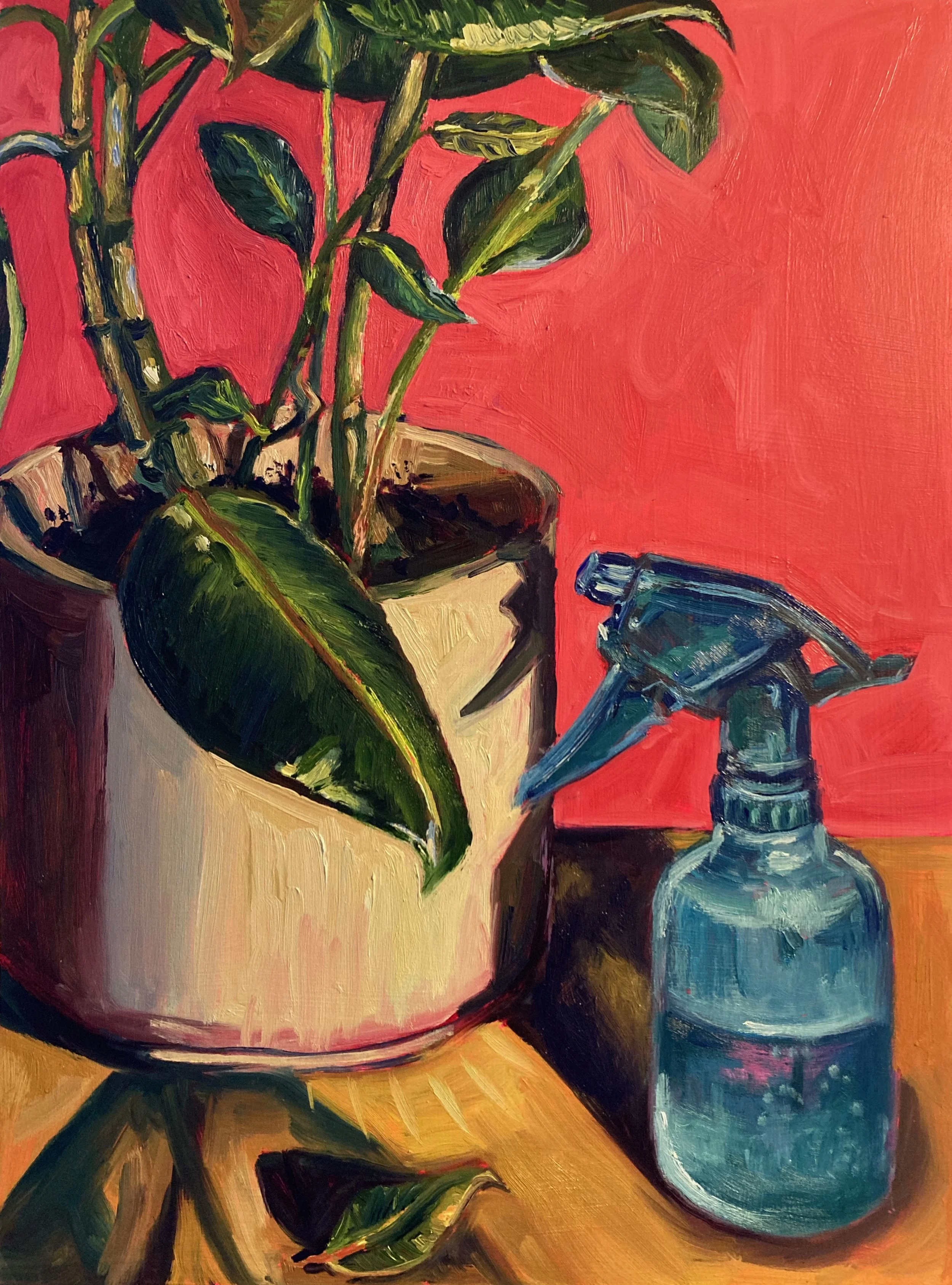 "Self Care." Oil on Panel. 16 x 12 in. $380.