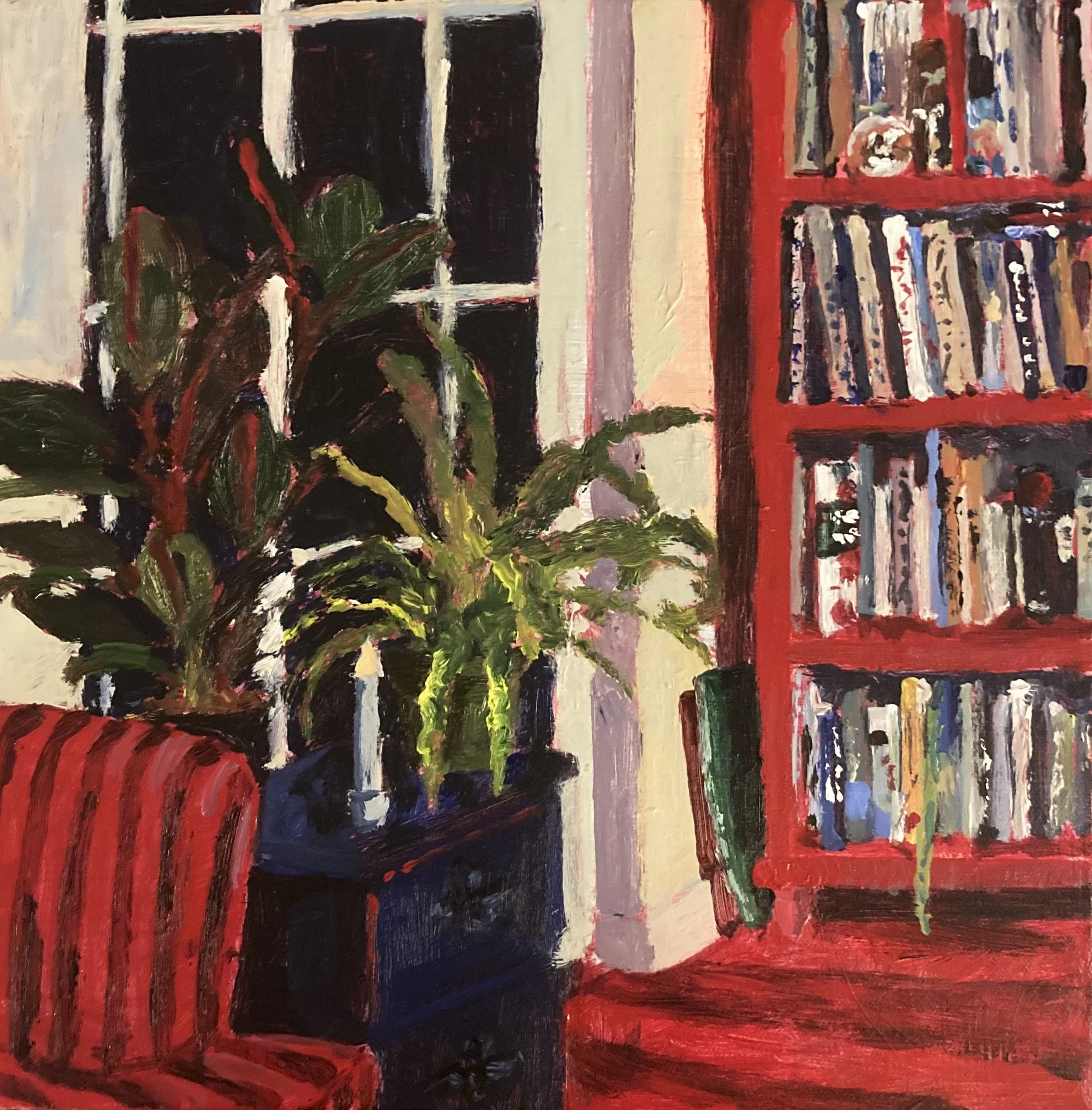 "Rubber Baby." 2023. Acrylic on Canvas. 12 x 12 in. $300.