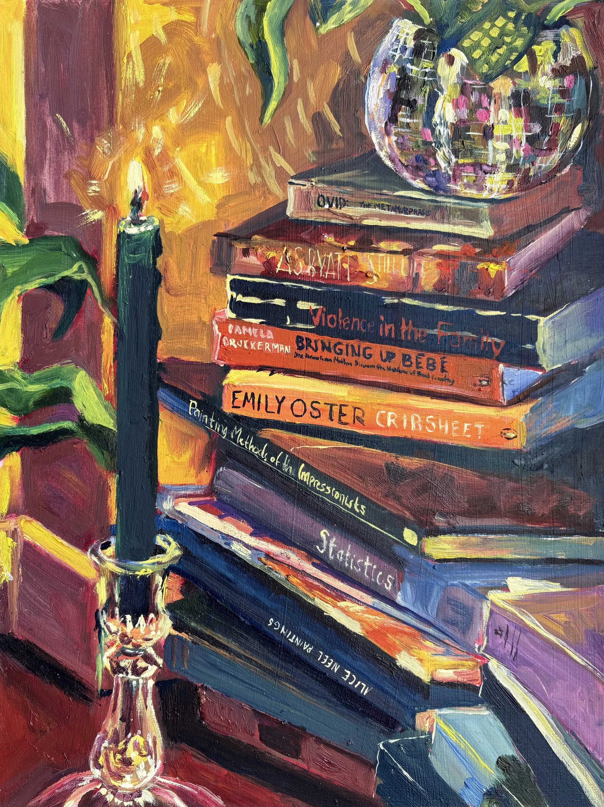 "New Year's Day." 2025. Oil on Wood. 16 x 12 in. SOLD.