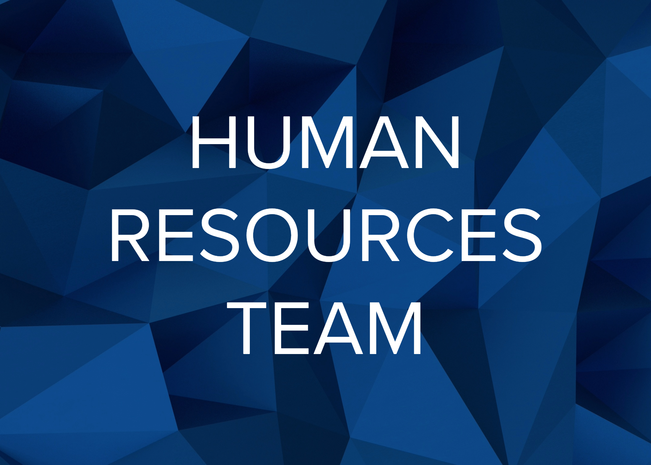 Human Resources Team