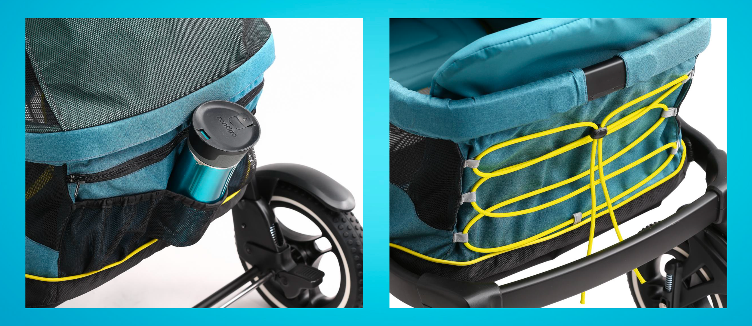 Cost effective storage for base model to support beverage and bag holding.