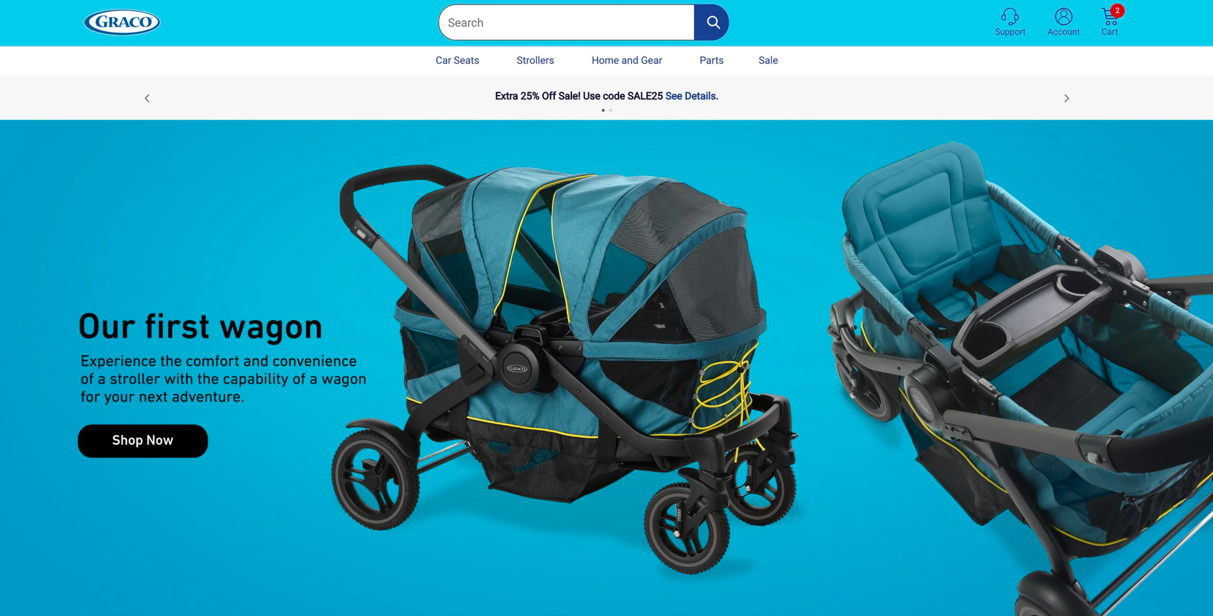 Website Mockup made for internal evaluation of product and online content together during design review process.