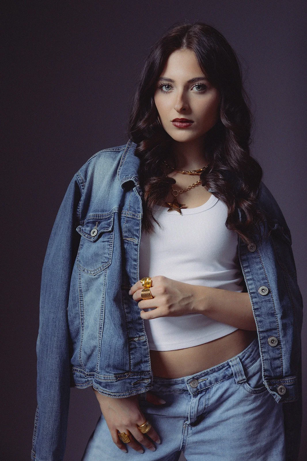 Brazilian-American actor Sofia Xavier during an editorial model photoshoot in North Idaho