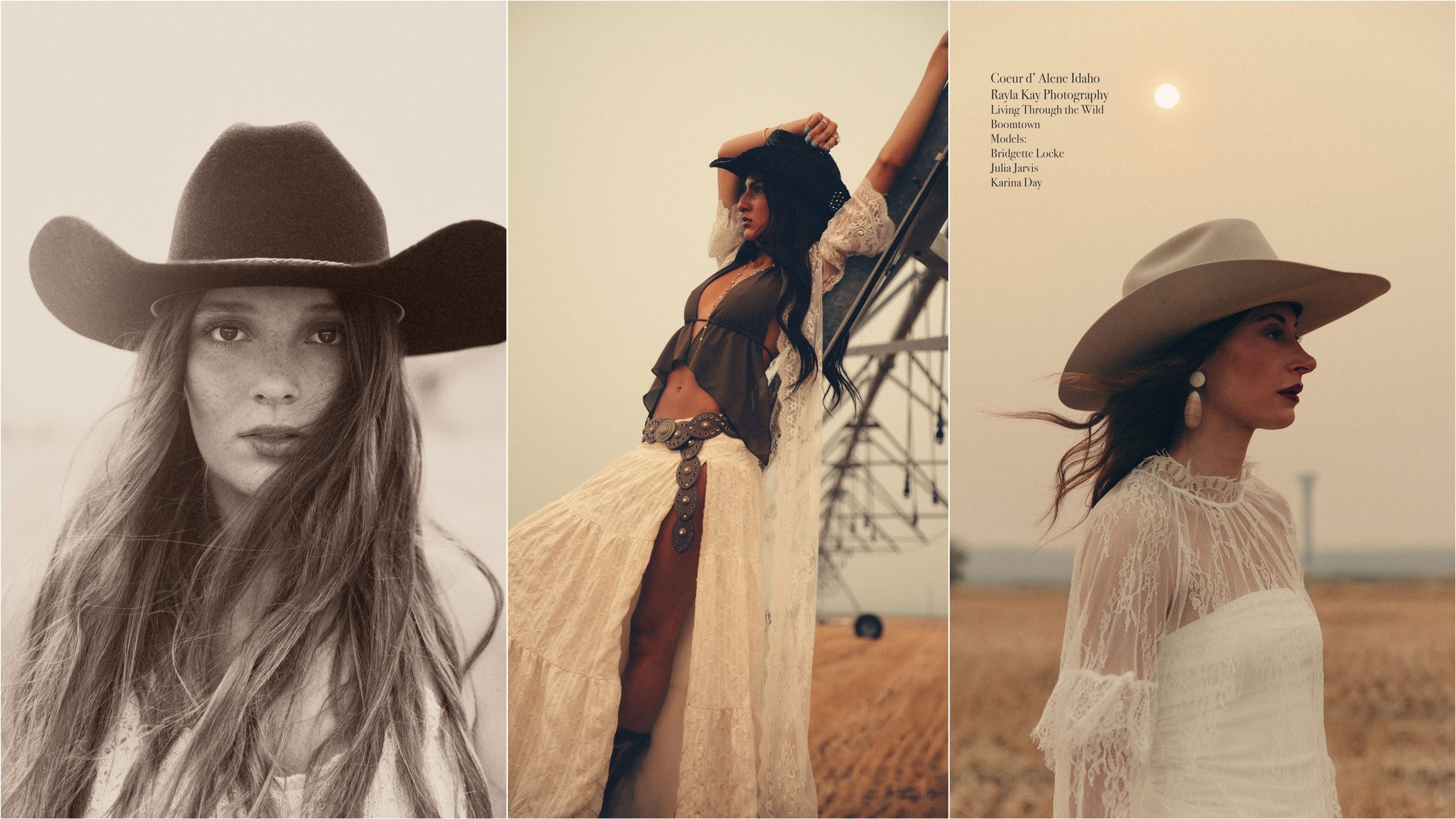 Western editorial portrait in the rural landscape surrounding Coeur d’Alene, Idaho