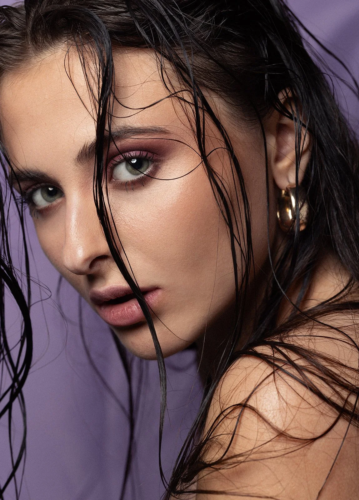 Close-up portrait of actor, writer, and model Sofia Xavier