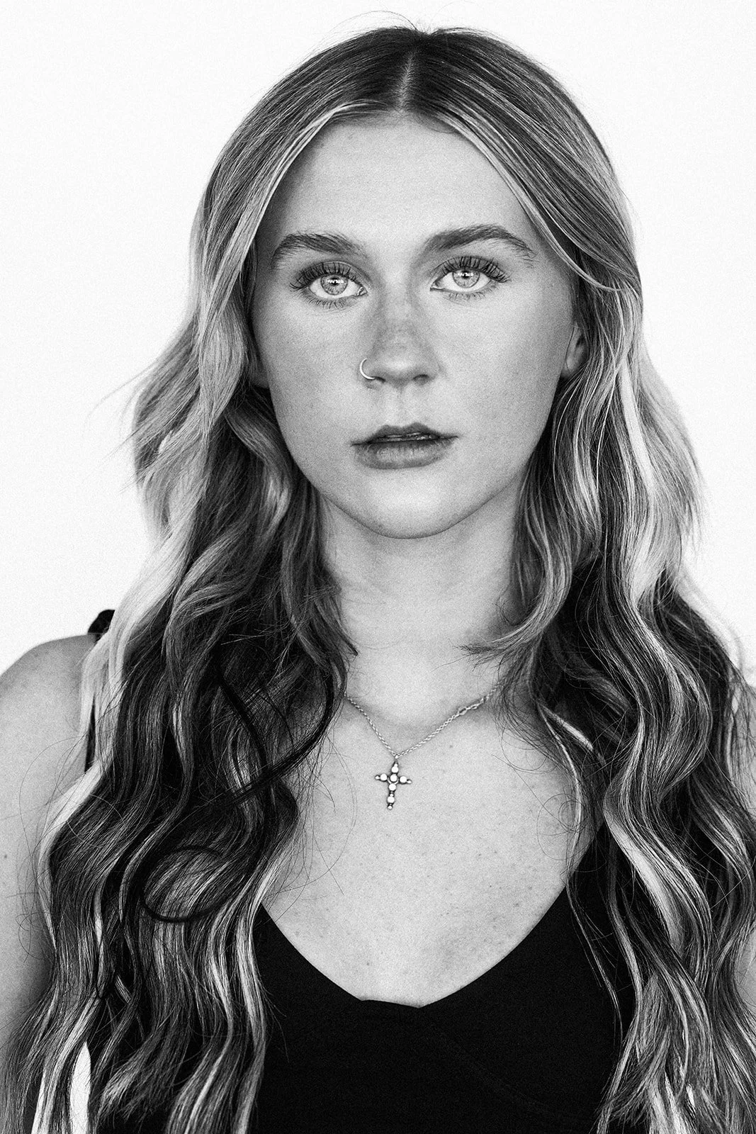 Close-up portrait of RKP Model Membership model Claire Fruin
