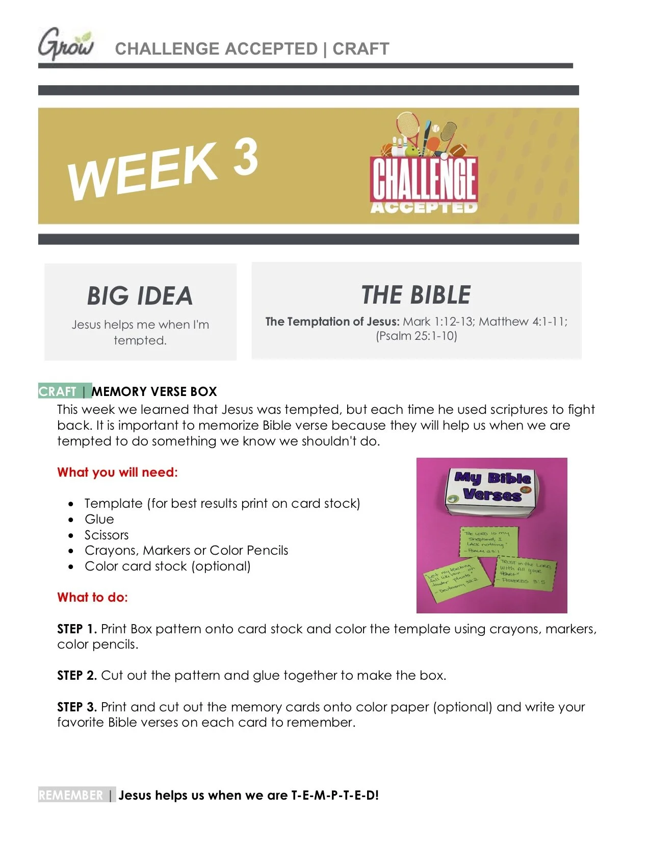 Challenge Accepted Week 3 (Feb 21) — Kaw Prairie Community Church ...