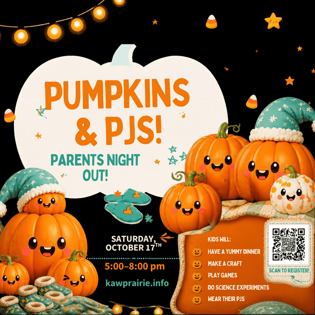  Parent's Night Out 
 Saturday, Oct. 17 5-8pm 