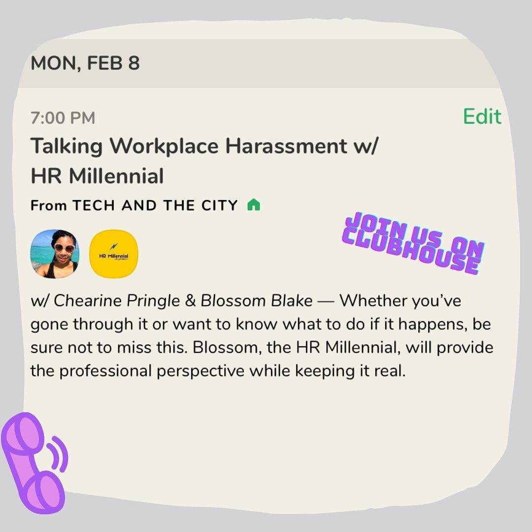 Will you be joining us on Monday for a super important topic? We&rsquo;ll be discussing harassment in the workplace and trust me, @dahrmillennial and I are going to keep it real 💯 

#womenintech #womenintechology  #womeninstem #womeninengineering #t