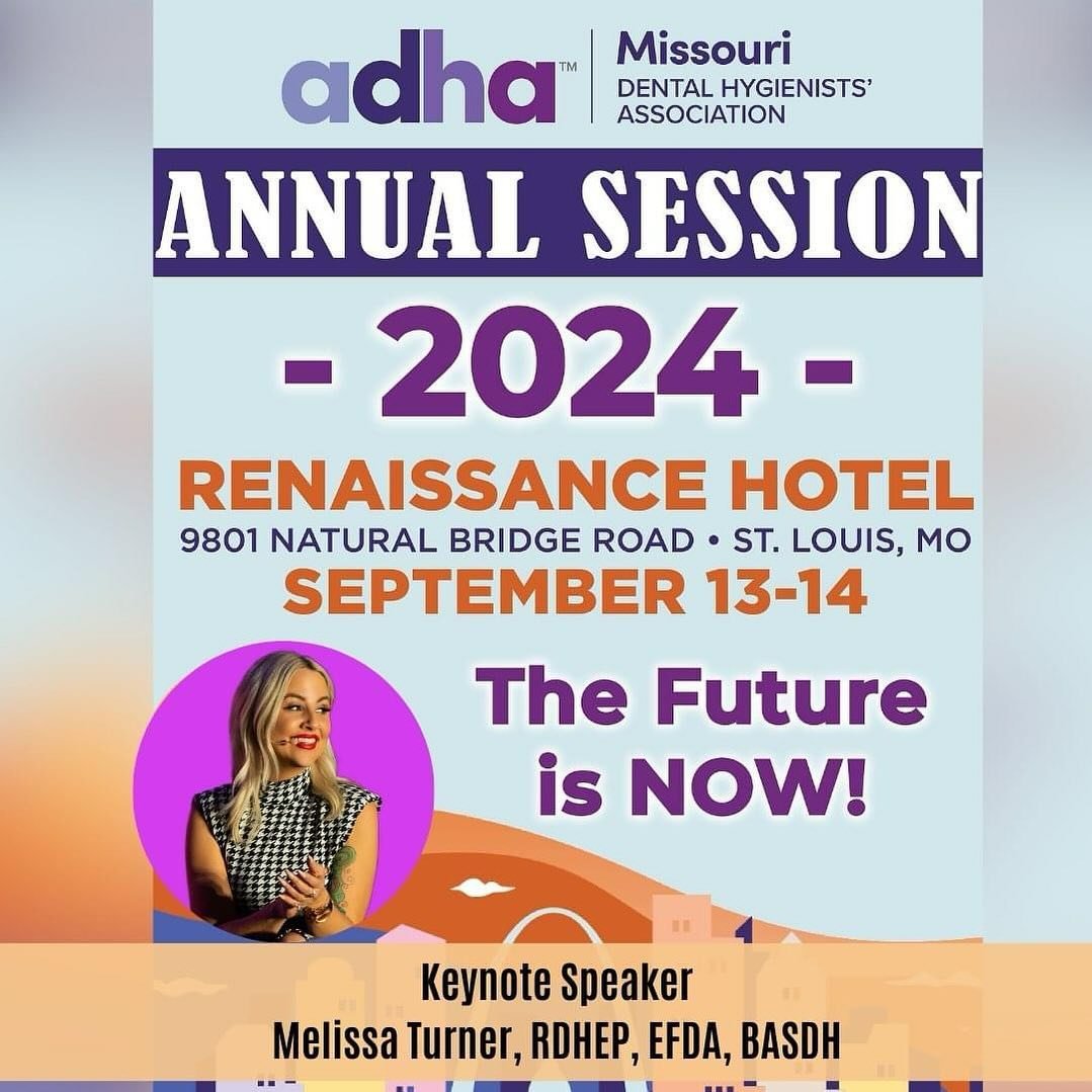 Meet me in St. Louis! Thank you to the Missouri Dental Hygienists&rsquo; Association for inviting me to keynote this year&rsquo;s annual session. We&rsquo;ll be diving into career growth, AI, biofilm and virtual care! Courses include:
💻 Artificial I