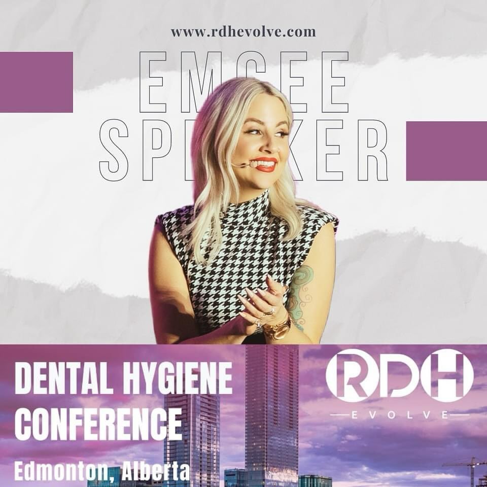 This week...Canada...I&rsquo;m coming to you! Honored to host and speak at the inaugural and sold out RDH Evolve Conference in Edmonton. A special thank you goes out to @solmetex for being the Emcee Sponsor! 

#dentalevent #topdentalevent #topdentalc