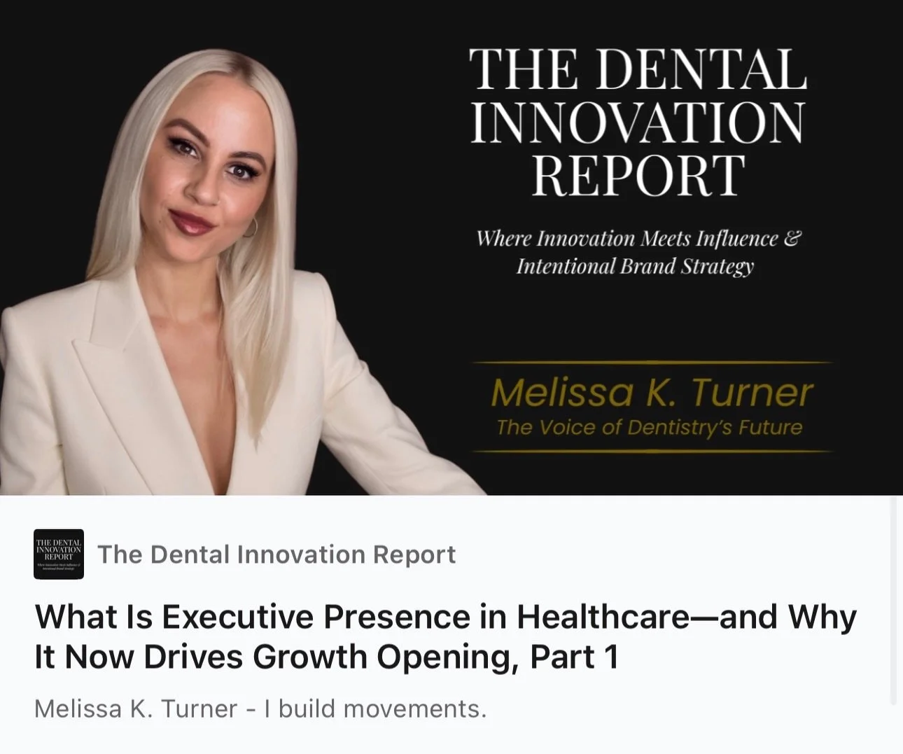 Most companies in healthcare have an Executive Presence problem right now. Except, they think it&rsquo;s a marketing problem. 

I just sat through a leadership lecture still teaching posture and grooming as the key to &ldquo;presence.&rdquo;

No.

Th