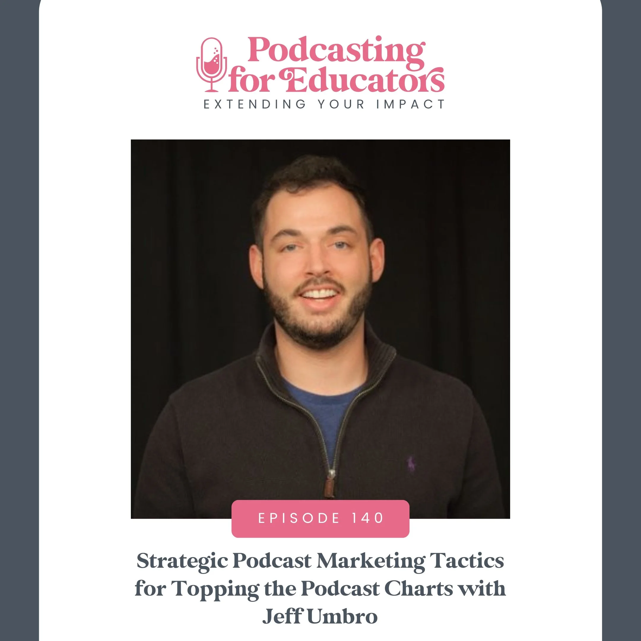 Strategic Podcast Marketing Tactics for Topping the Podcast Charts with Jeff Umbro [Ep. 140]