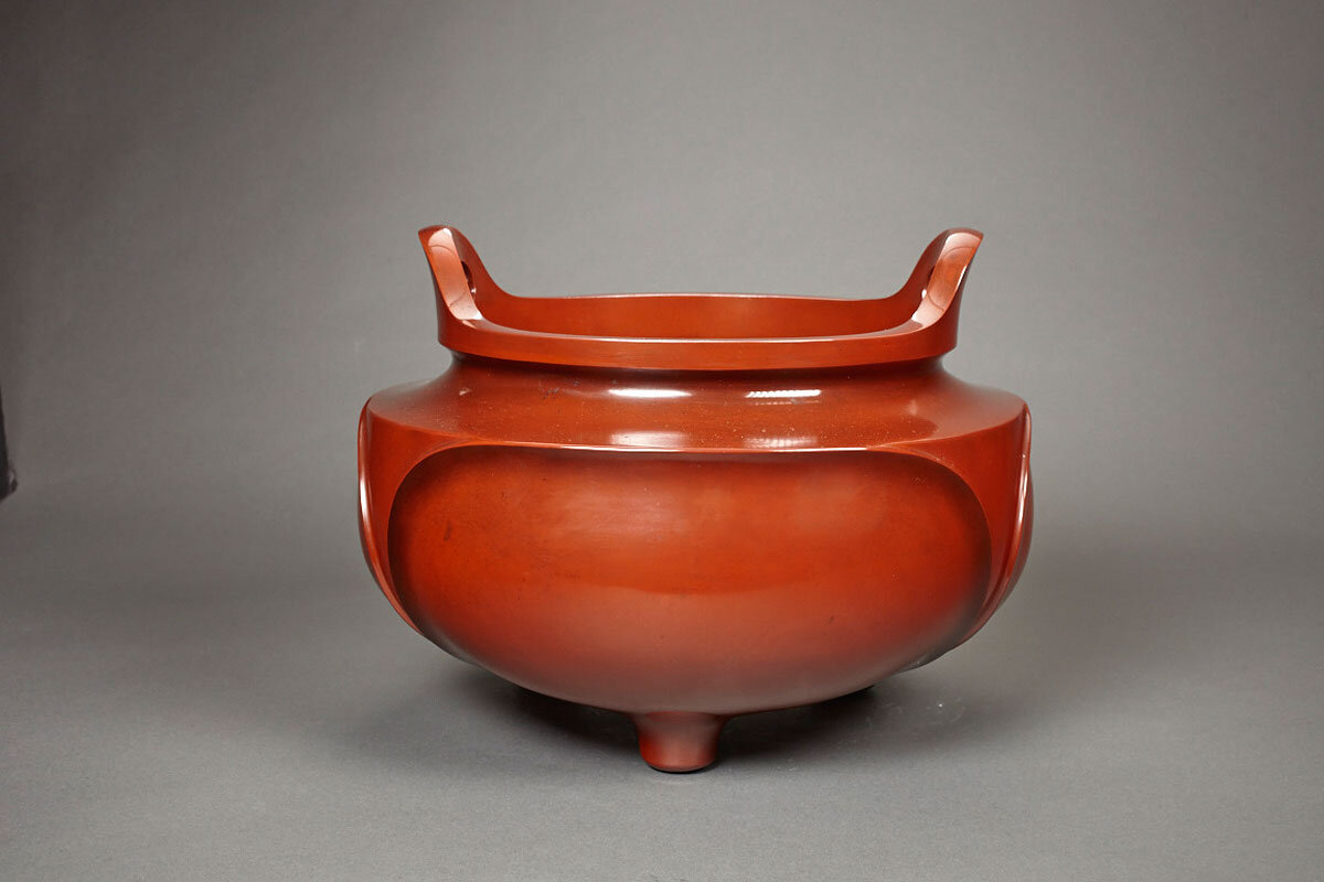 全国どこでも送料無料！ — Brazier Binkake Bronze Hammered Seiun Kano KAGEDO ART JAPANESE アート・デザイン・音楽
