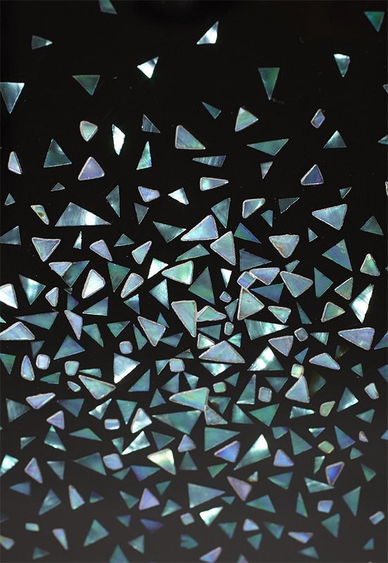 Onaga Tamotsu, Lacquer Painting Abstract Undersea Motif