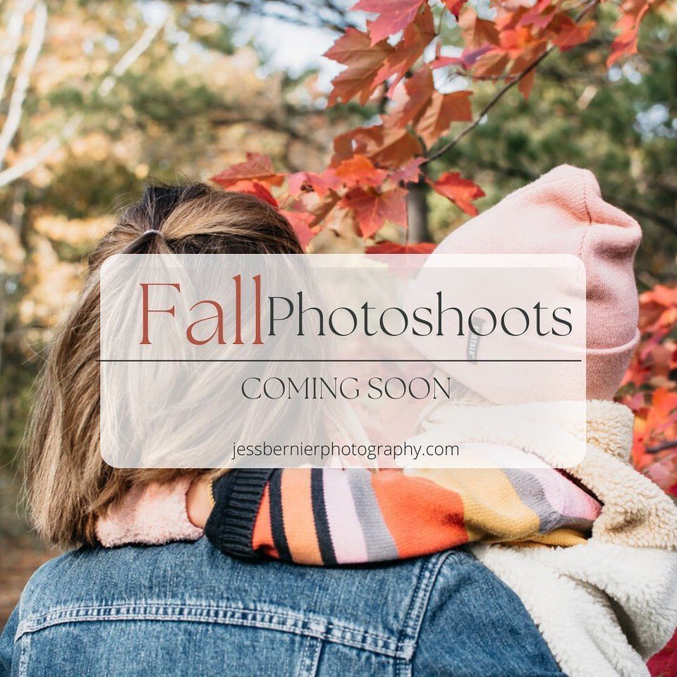 It&rsquo;s almost time for fall photoshoots! 

Scheduling for October and November shoots will be opening soon! 

(You can get ahead of the game and secure a spot through dm or through my website.)

Let me know if you have any questions! 🍂

#jessber