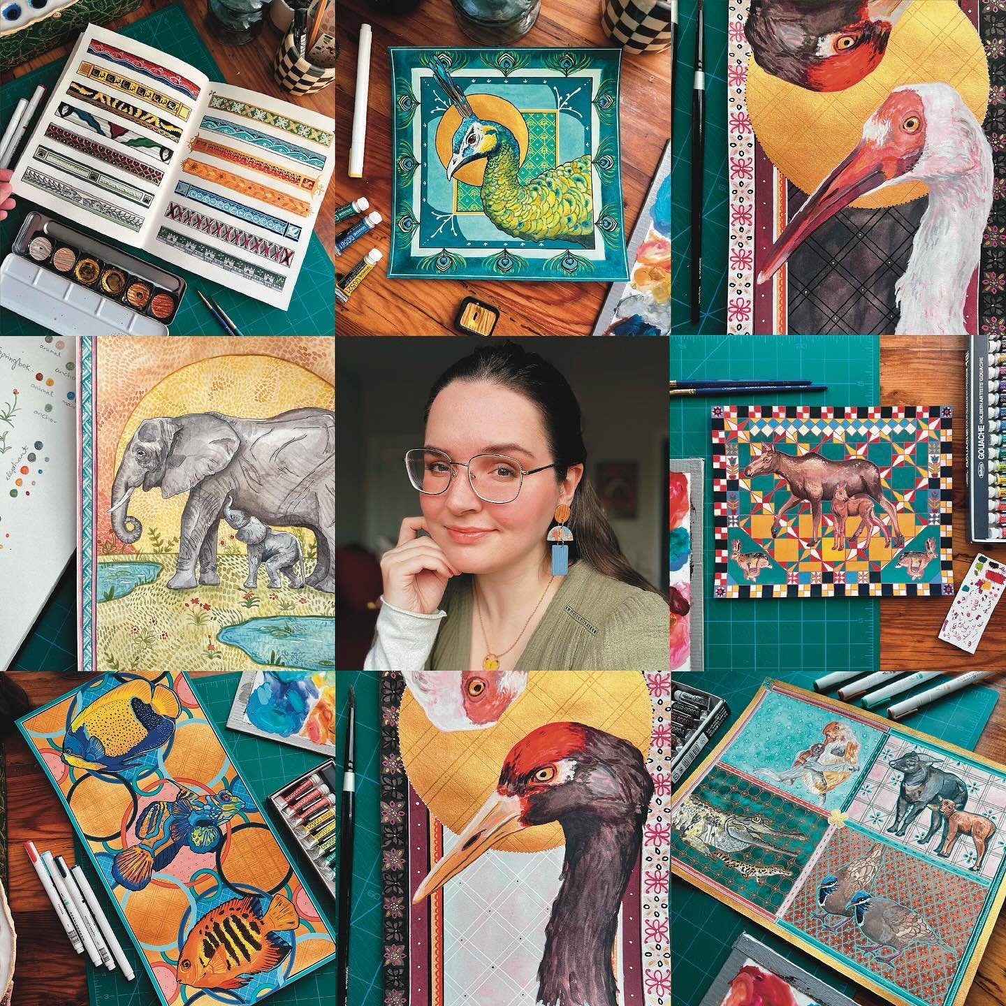 #artvsartist2023 🎨🖌️ Although I didn&rsquo;t make as much art as I&rsquo;d hoped this year, I am still proud of the few pieces I was able to produce! Here&rsquo;s to 2024 and all the ideas, skills, and learning it has in store! 

Swipe for #artvsar