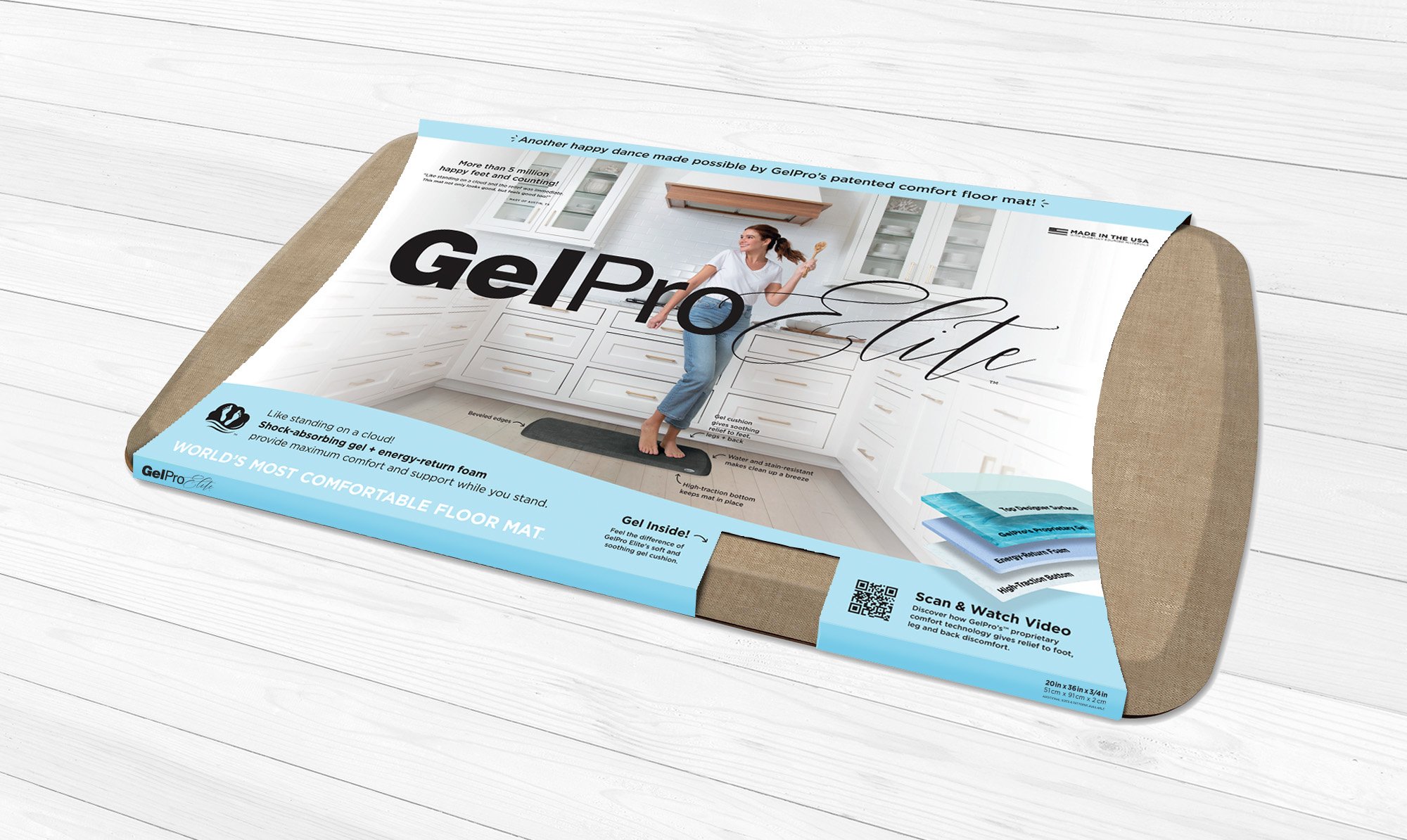 GelPro Elite Kitchen Mat Gel Cushion - Be Plum Crazy!