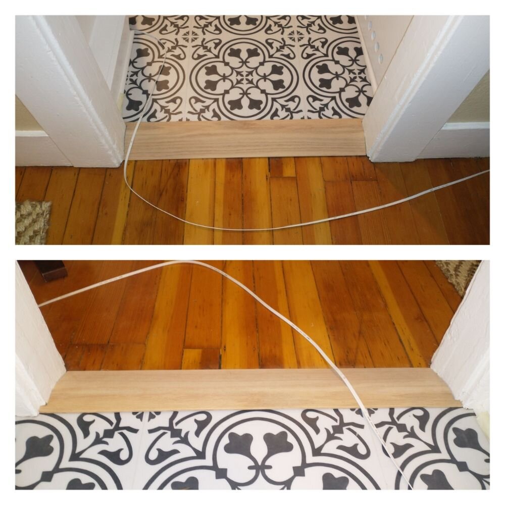 Create and Install Custom Floor Threshold (before staining)