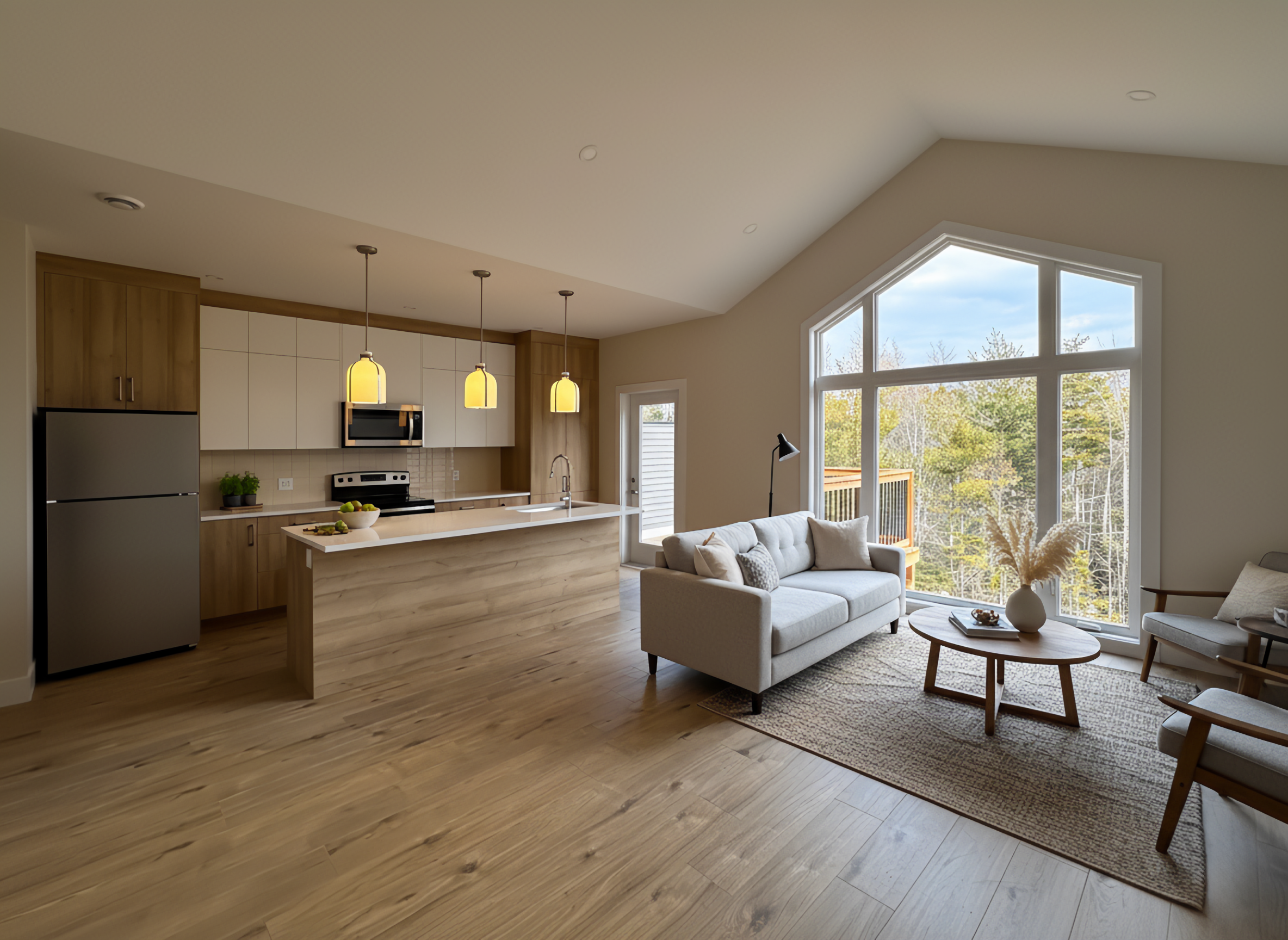 Main Floor Kitchen / Lounge - virtual staging by AI