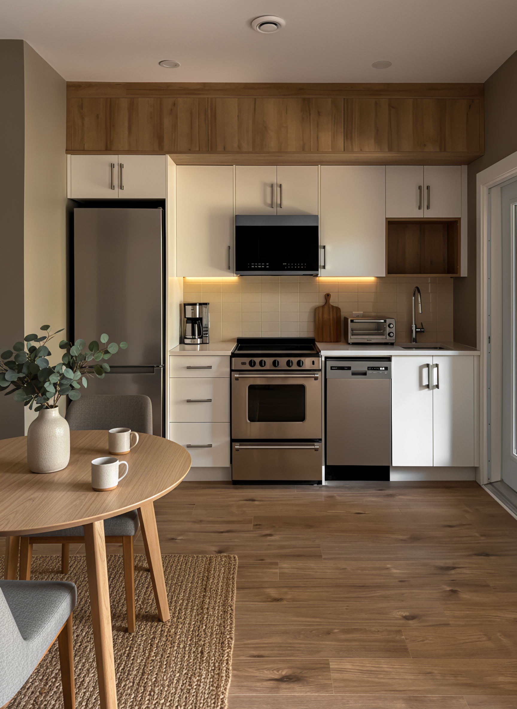 Lower Level Kitchette - virtual staging by AI