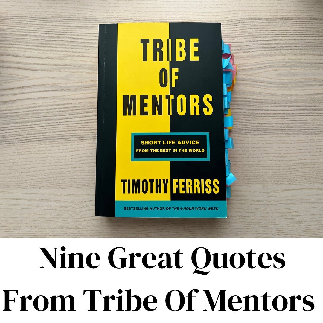 The wisdom-per-page in this book is unbelievable. Tim asked a tonne of smart people the same set of questions, they sent back amazing answers, and this book is the result.

#goodbooks #goodbook #businessadvice #careeradvice #startupadvice #businessco