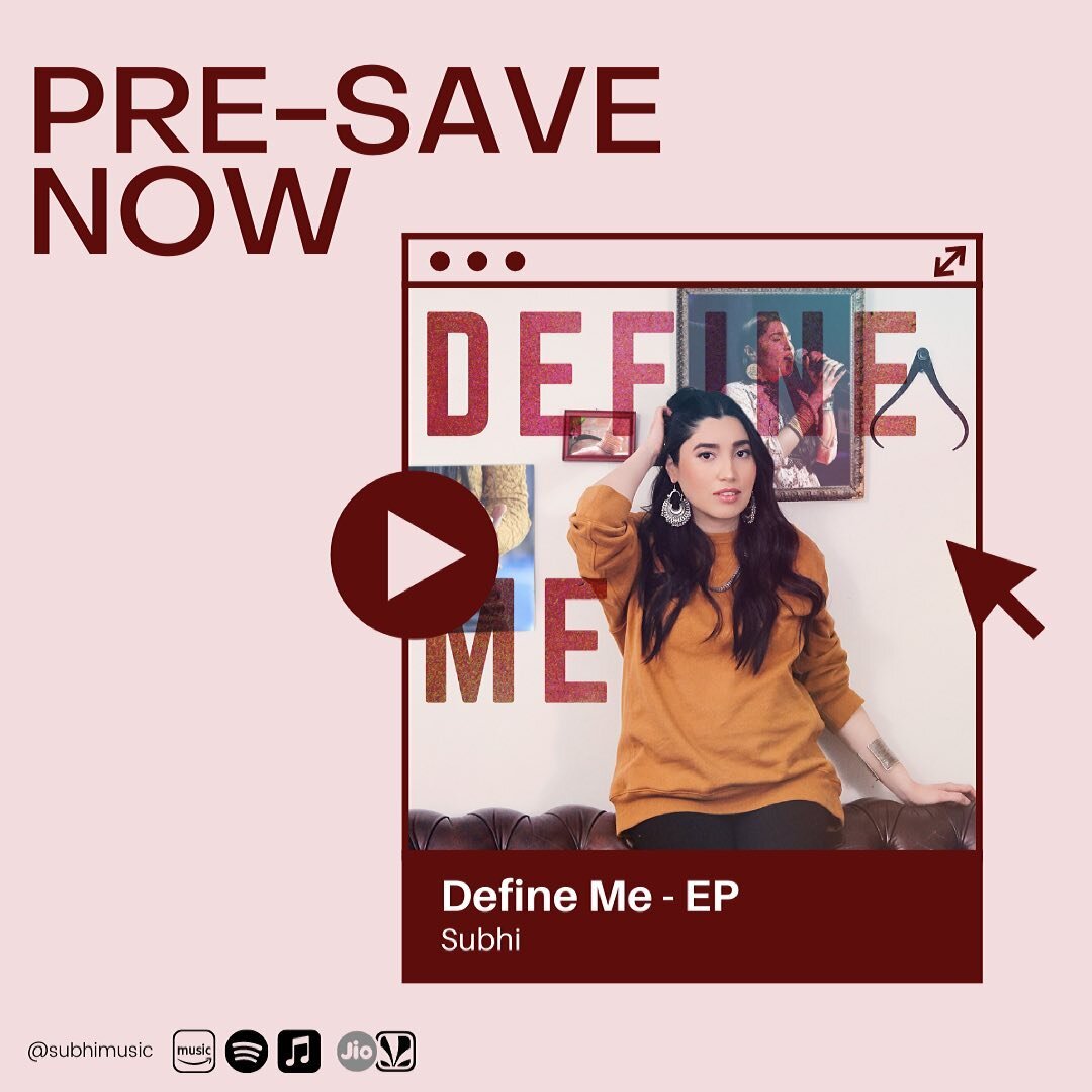 Guys super excited to announce my Debut English EP &lsquo;Define Me&rsquo; is releasing next Friday!! It was such a fun and fulfilling project where I got to work with producers from LA, Nashville and Mumbai. Please check out the PRE-SAVE link in my 
