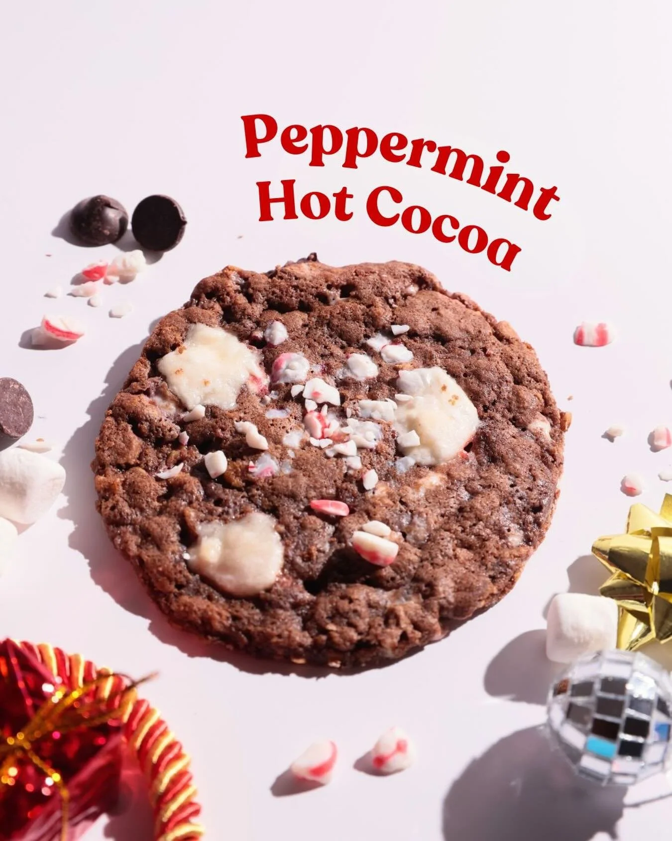 Add this to your wish list rn! 🎁

Our holiday flavors are here &ndash; have you tried our Peppermint Hot Cocoa yet? 🍫☕️ It&rsquo;s our classic chocolate-y oatmeal cookie with Belgian dark chocolate, crushed candy canes, and toasted mallows. We had 
