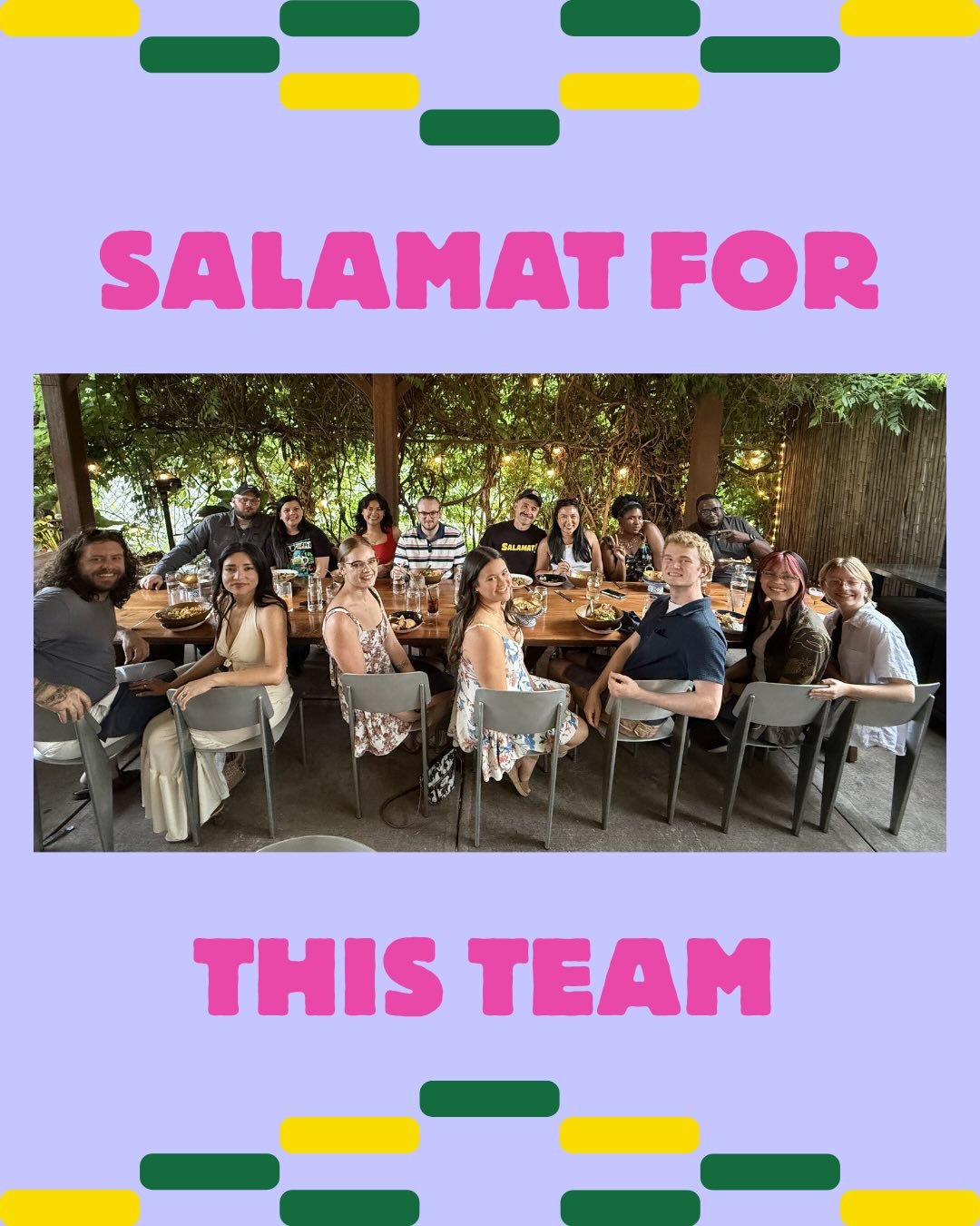 💛 Salamat Family Dinner

When you take a bite of your favorite Salamat Cookie, it feels special. Something about it feels just right&mdash;right so much so that it leads to a second bite. And that feeling&mdash;though just for a moment&mdash;comes f