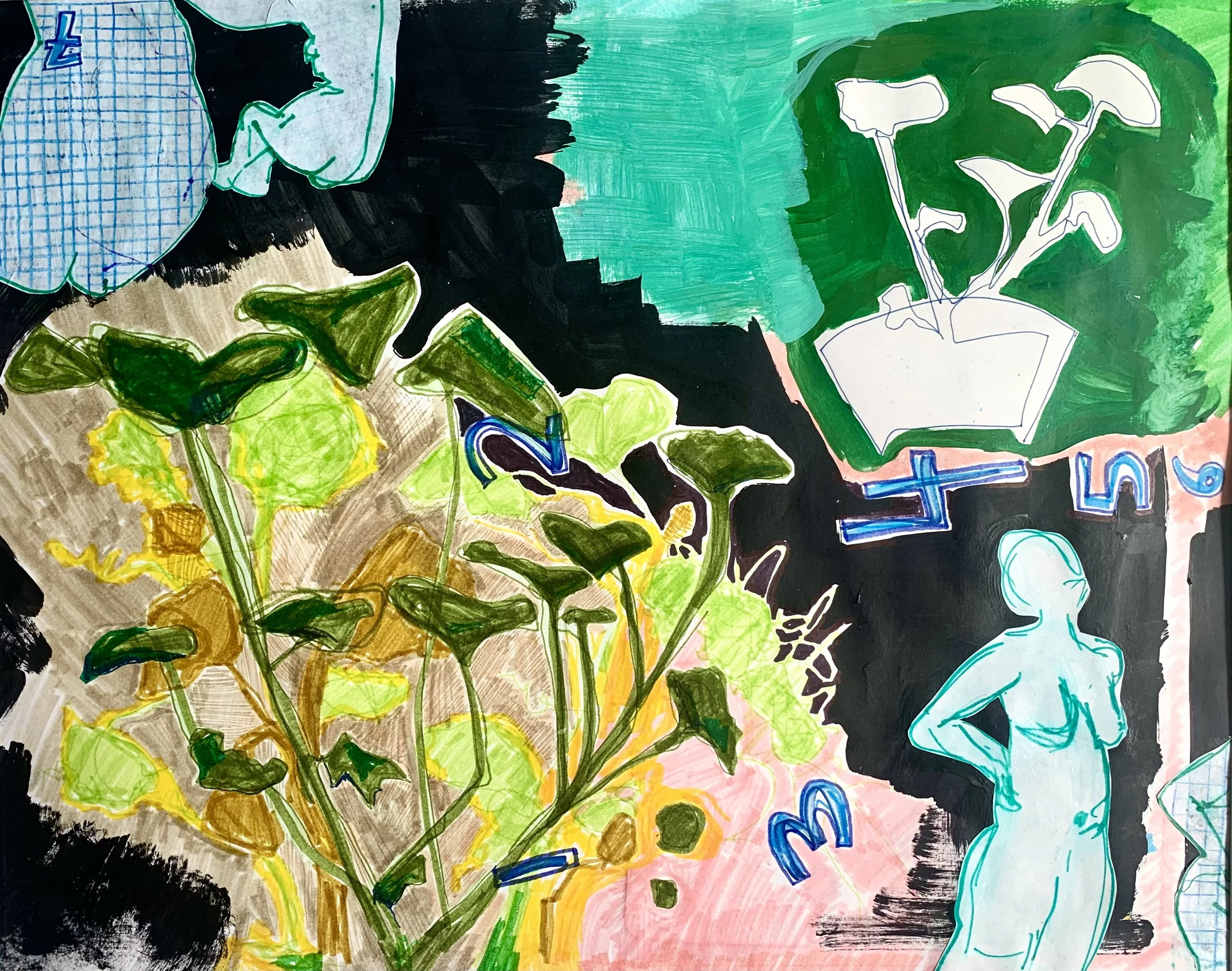 Photosynthesis, 19.5x15.5"
(Framed - black matte, wood - 28.5"x22.5')