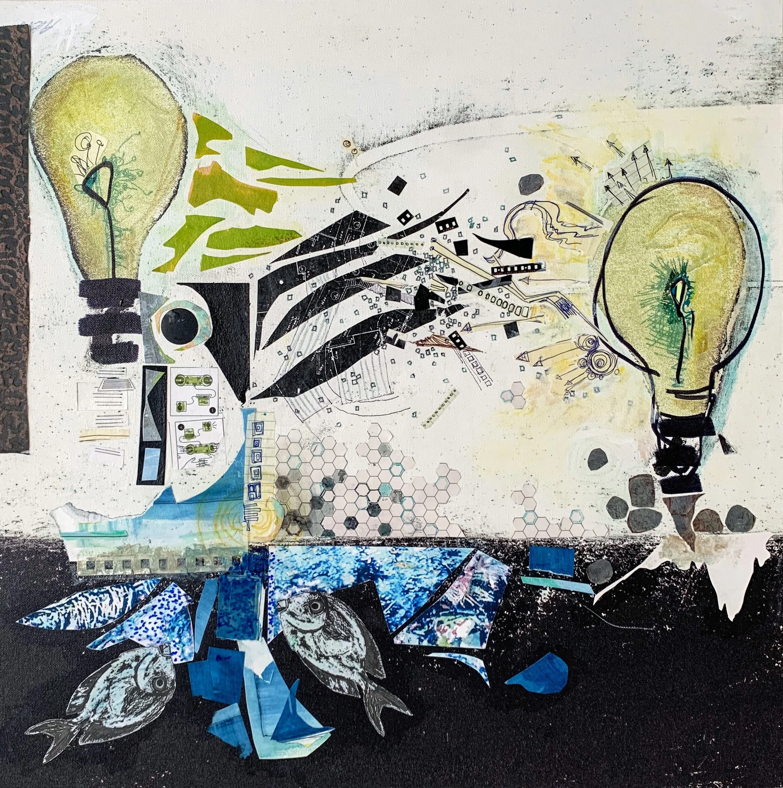 Telepathy Tutorial, 38"x38"