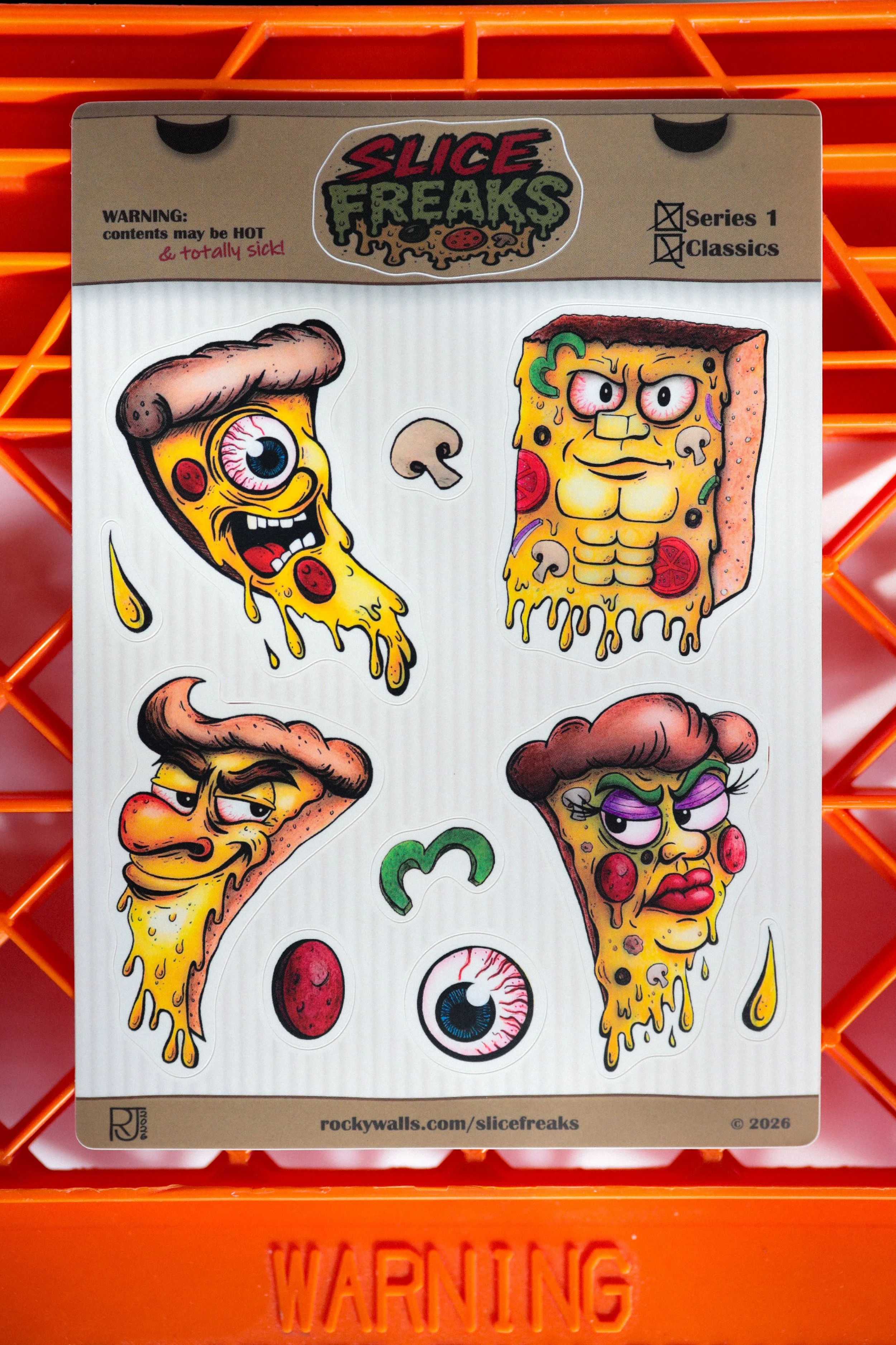 Slice Freaks Sticker Sheet Series 1: Classics