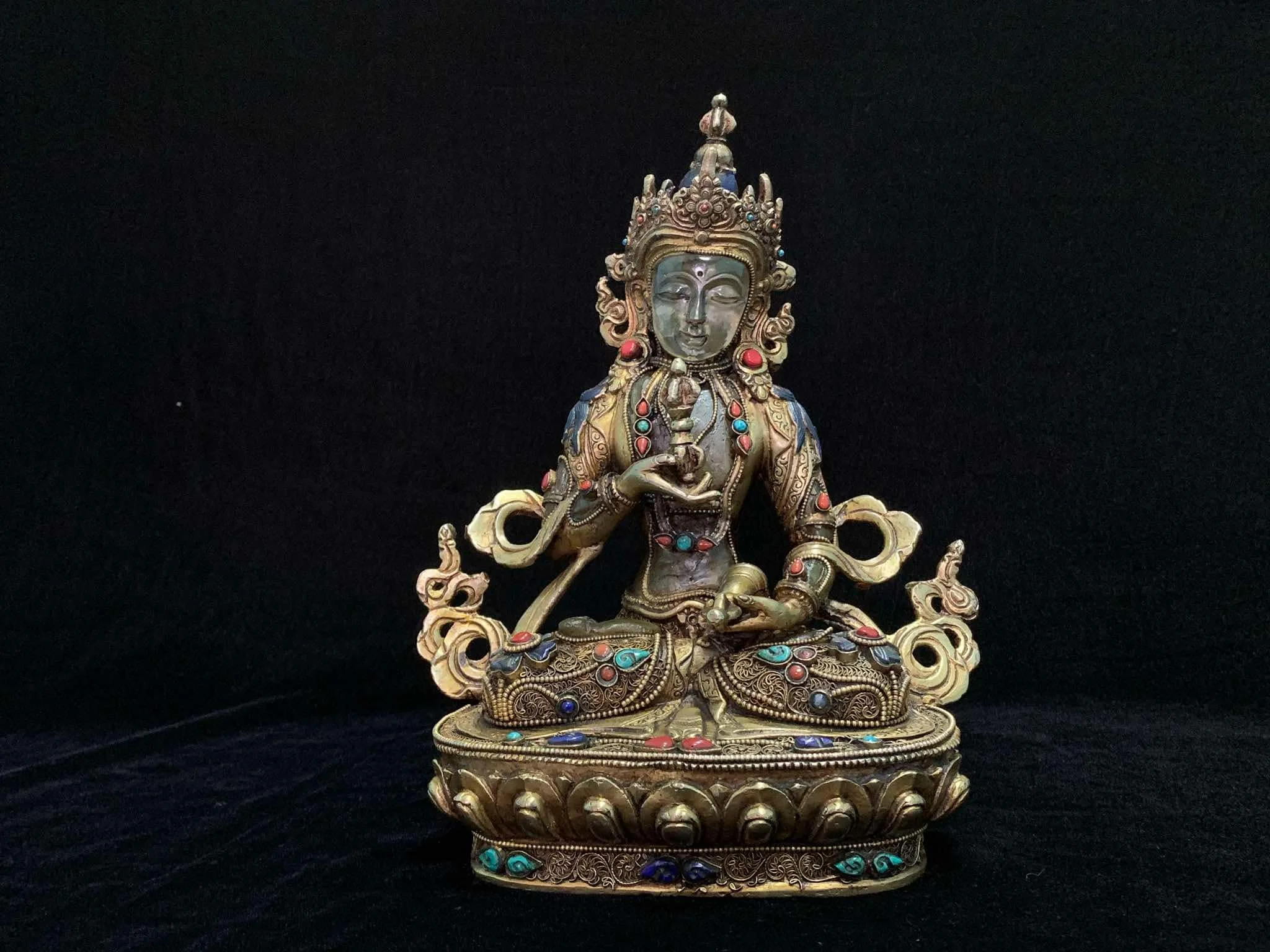 Crystal Gilt Vajrasattva (The Great Purifier) Statue