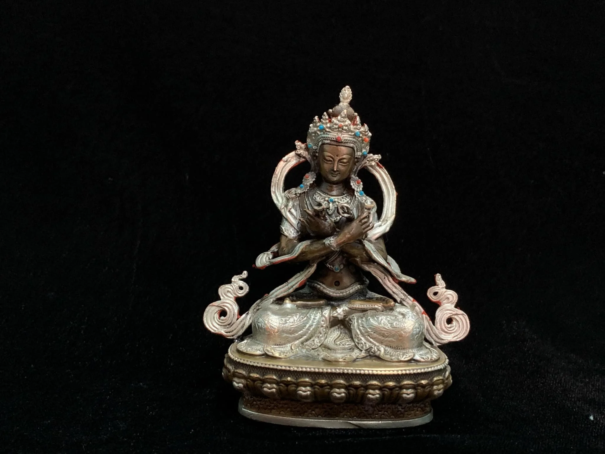 Vajradhara Statue with Silvered Robes