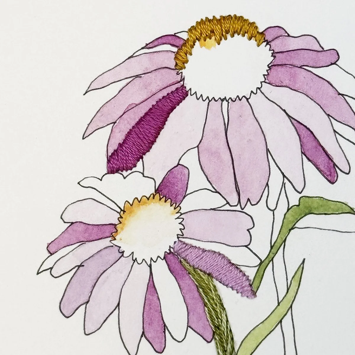 Pink Echinacea Embroidered Detail Sq.jpg