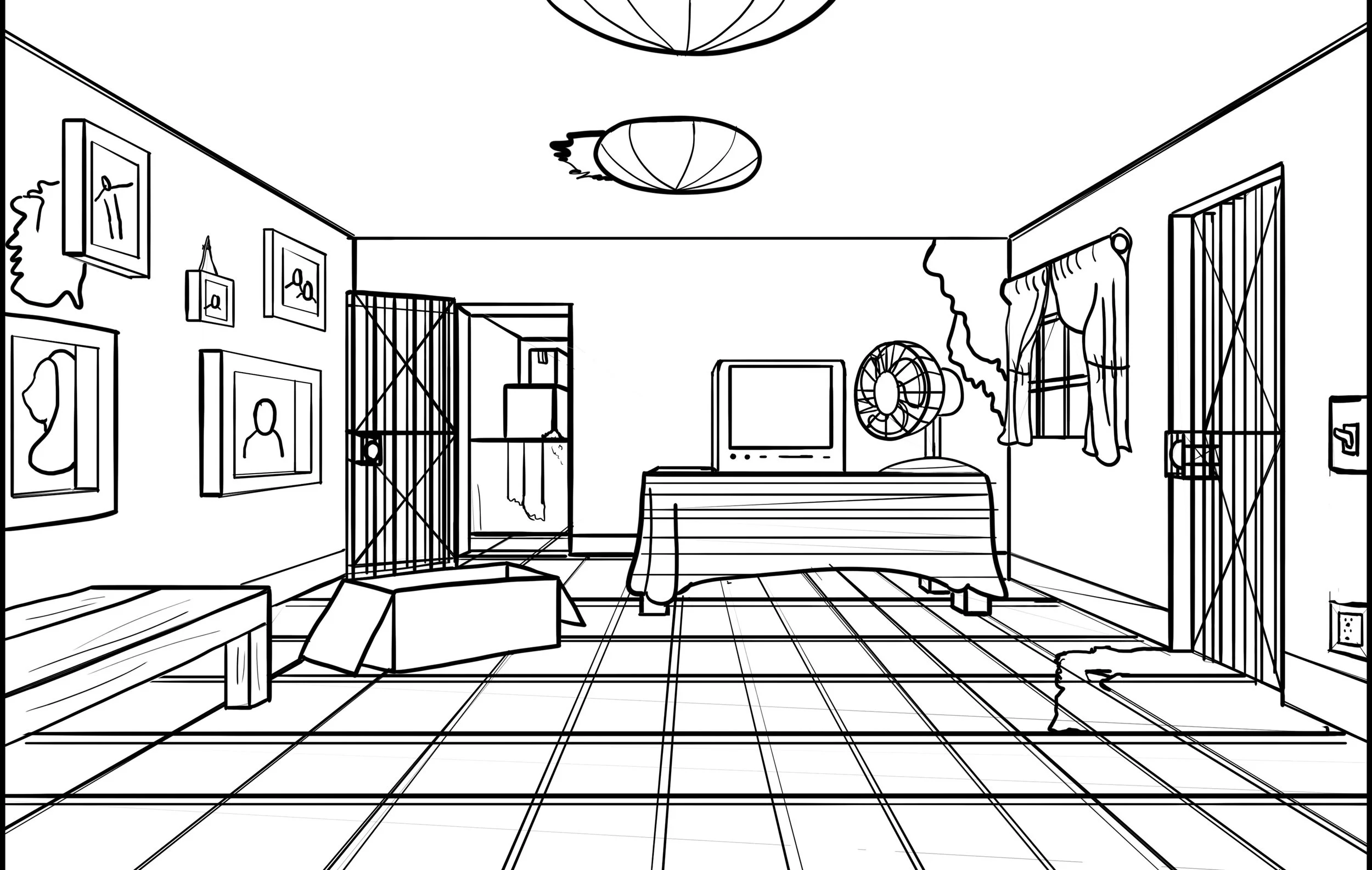 Reverse View Ofrenda Table Background
