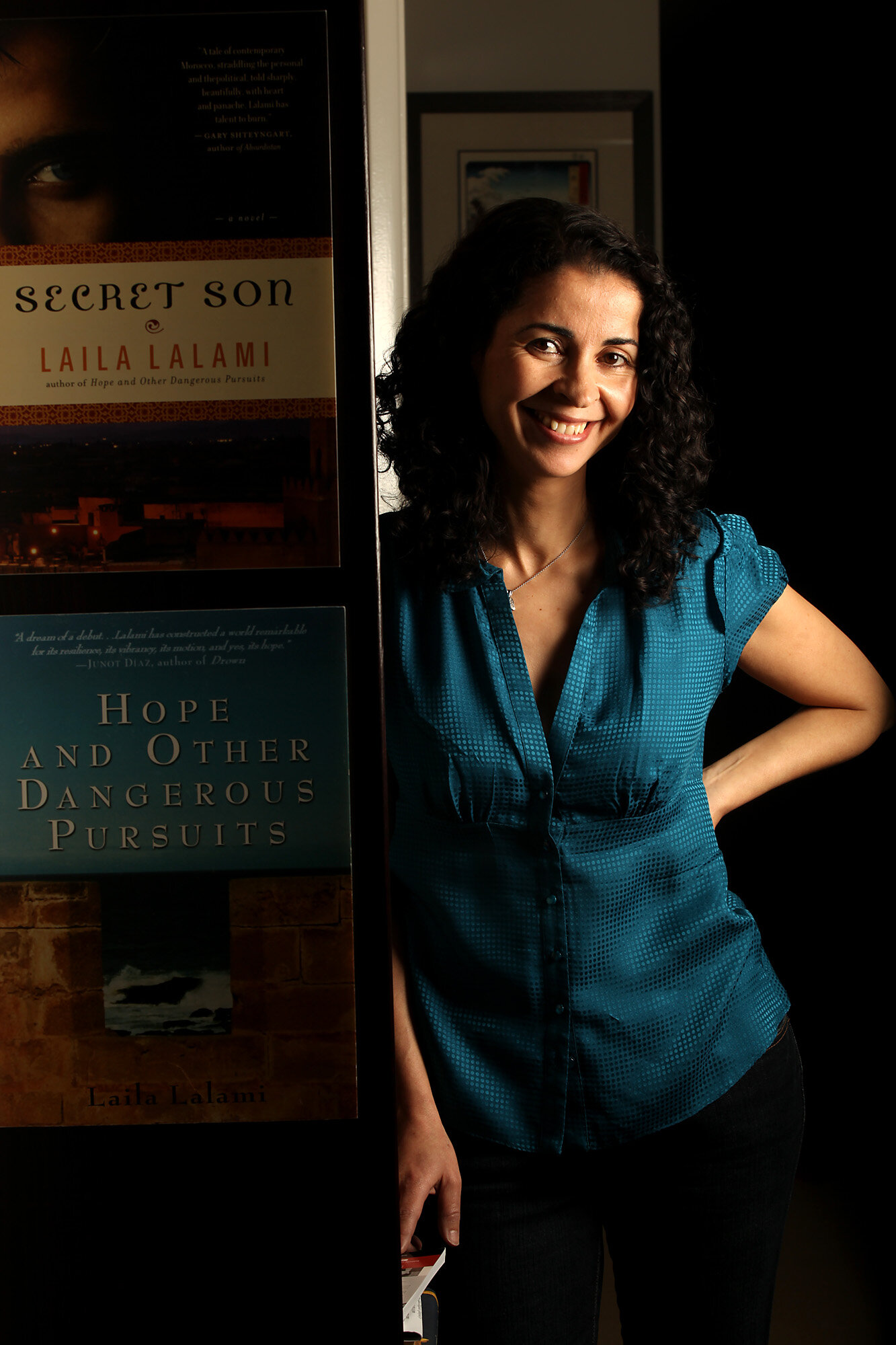  Moroccan author Laila Lalami at home in Santa Monica, Calif. Her  novel is called "The Secret Son"  