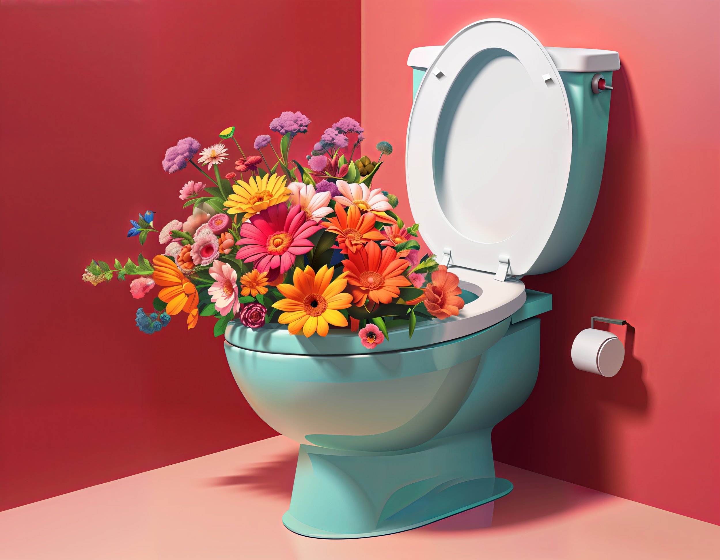 Flush with success.