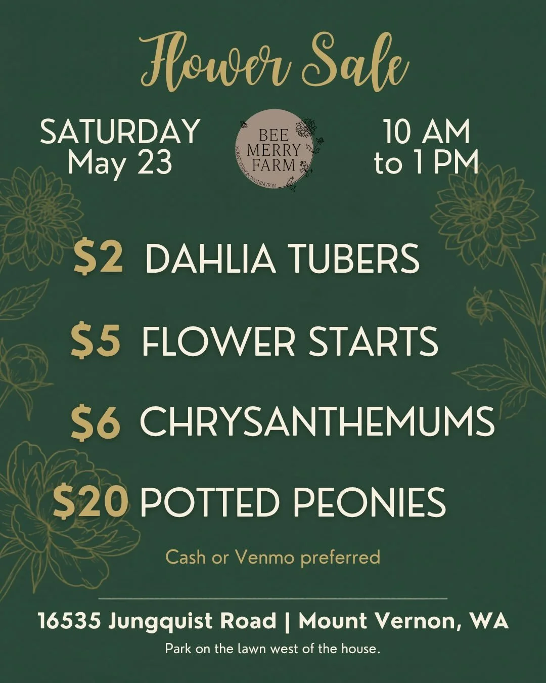 Flower Sale! Swipe through the slides for details! 😊