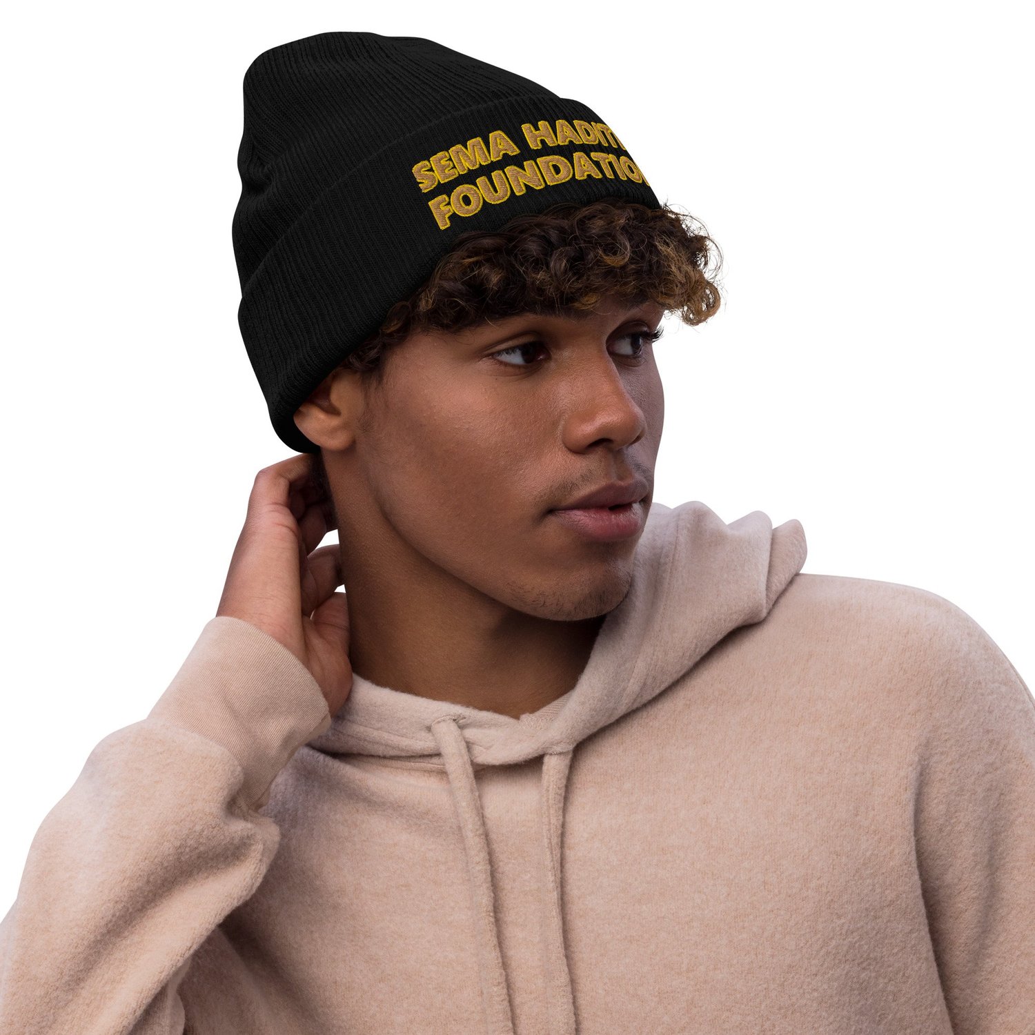 Sema Ribbed Knit Beanie — Sema Hadithi African American  display picture 2