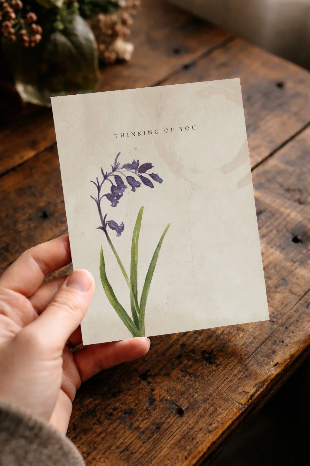 Recycled Straw Thinking Of You - Bluebell