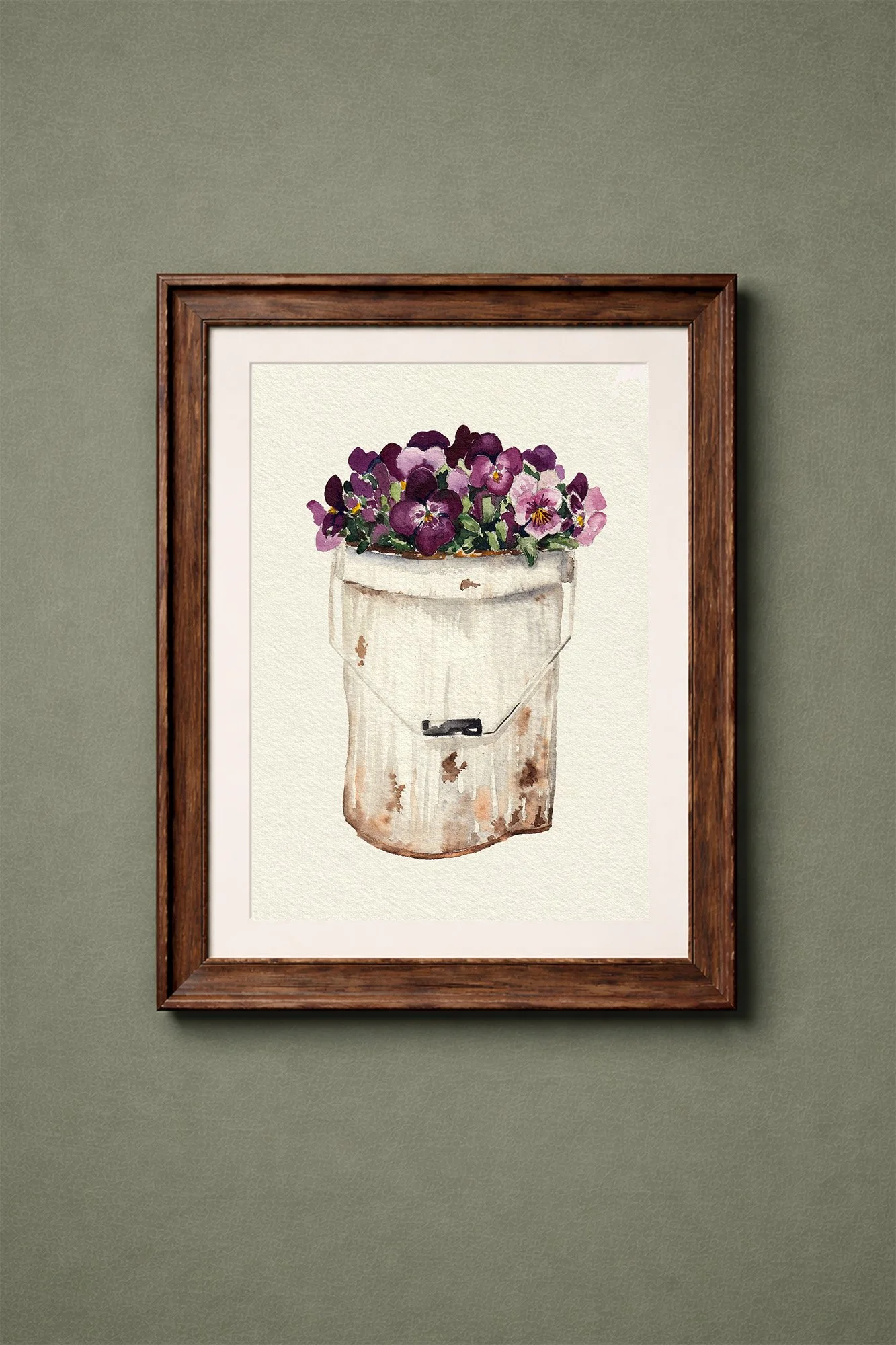 Rusty Old Paint Tin Print